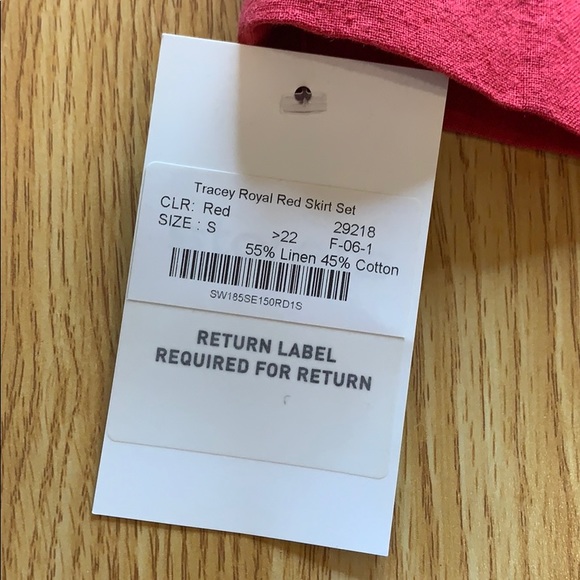 Tracey Royal Red Skirt Set 👑 - Picture 6 of 7